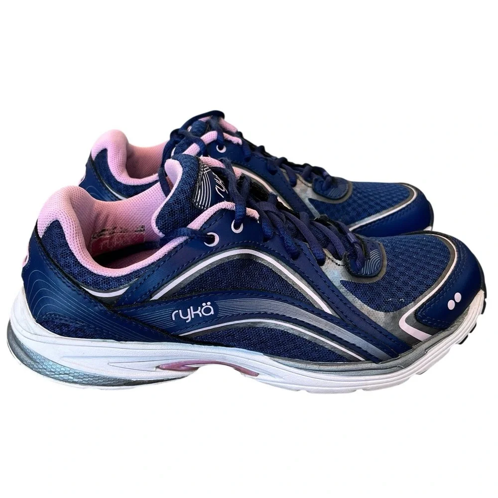 Ryka Sky Walk Womens Size 5.5 M Blue Walking Running Shoes Sneakers Athletic Gym